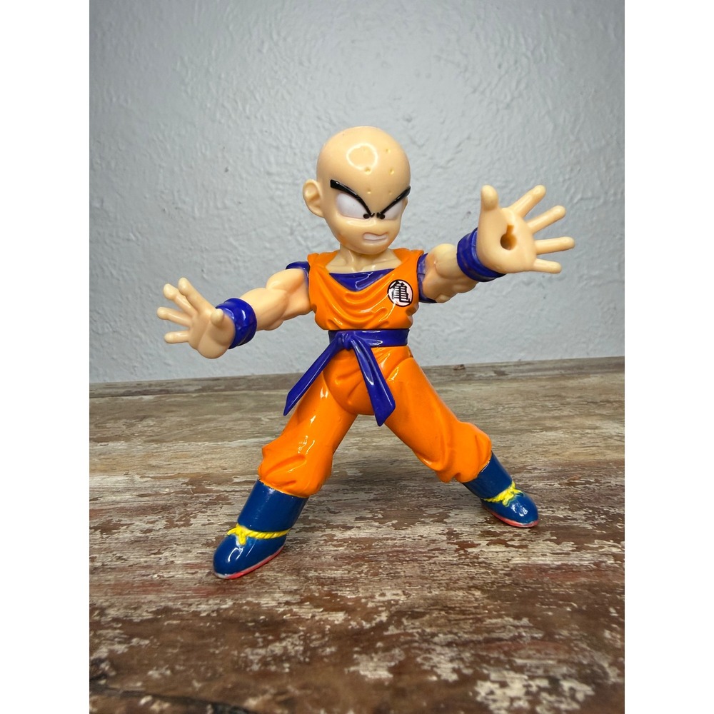 Vintage 2000 Dragon Ball Z Blasting Energy Krillin Action Figure Irwin Toys